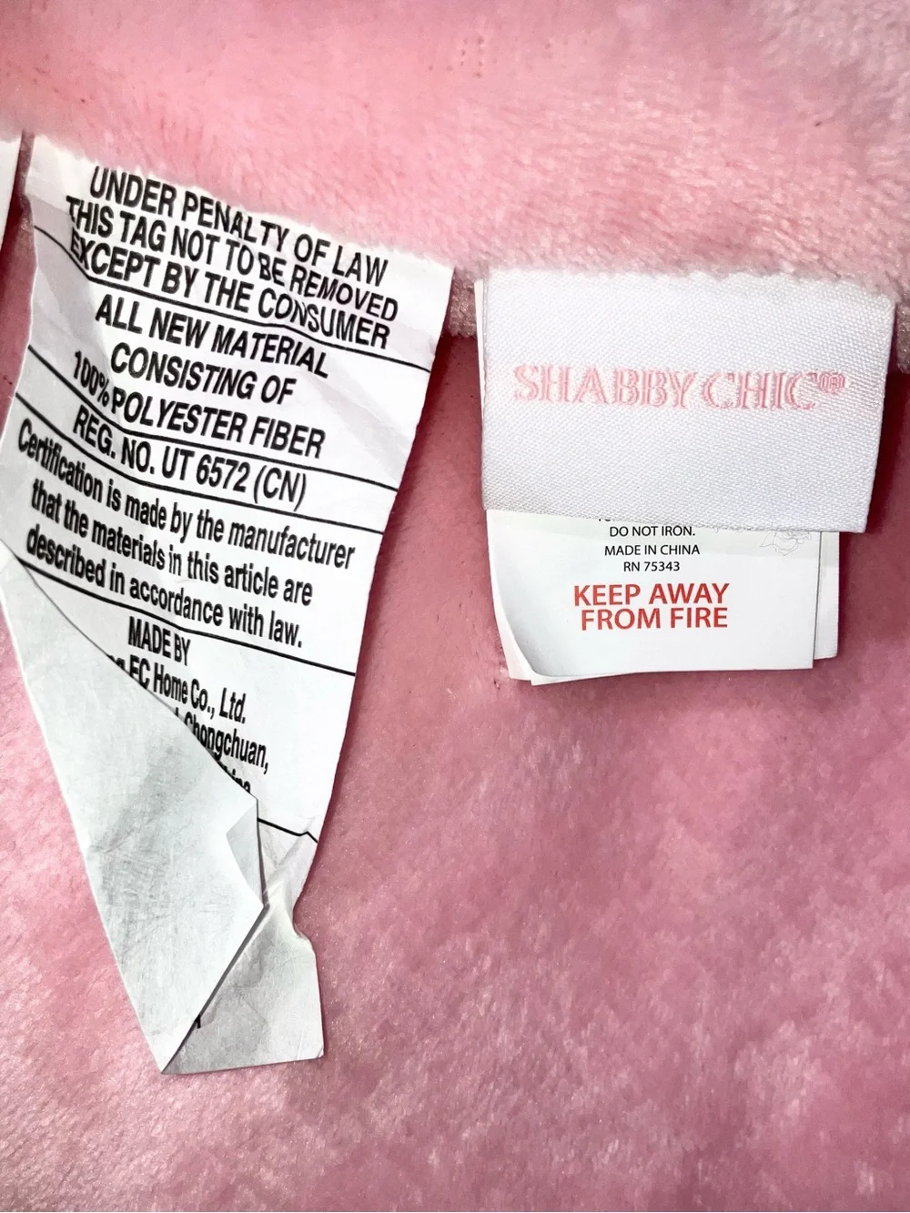 Shabby Chic Pink Faux Fur Snuggle Mermaid Tail Sequin Bling Shimmery Blanket NWT